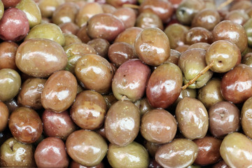 Olives on the market.