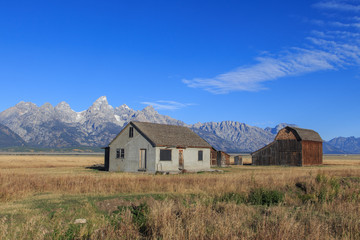 Mormon Row flat at autumn