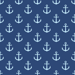 Icono plano patrón con ancla #1