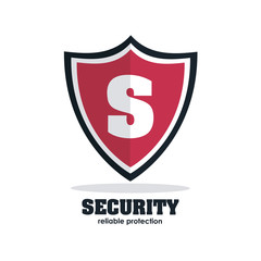 Security Shield icon, vector illustration