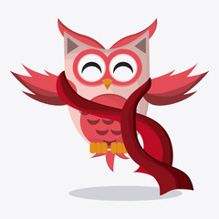 Owl icon design, vector illustration
