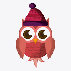 Owl icon design, vector illustration