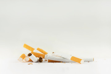 broken cigarettes