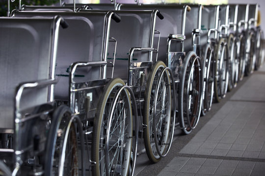 row of wheelchair