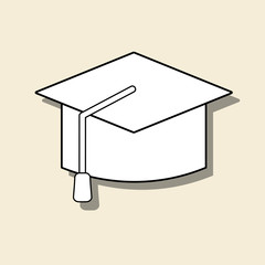 graduation cap design , vector illustration