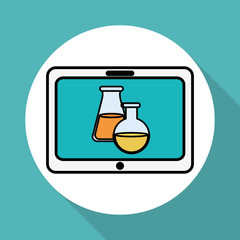 flask icon design , vector illustration