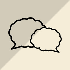 Communication bubble design , vector illustration