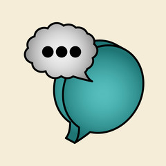 Communication bubble design , vector illustration