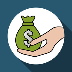 Money bag design , vector illustration
