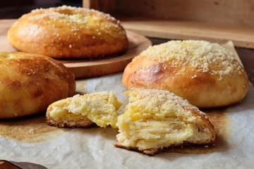 homemade puff bread