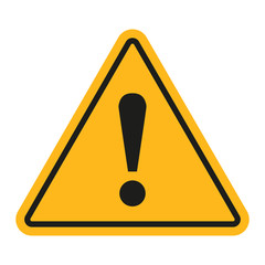 Danger sign. Exclamation point. Vector illustration