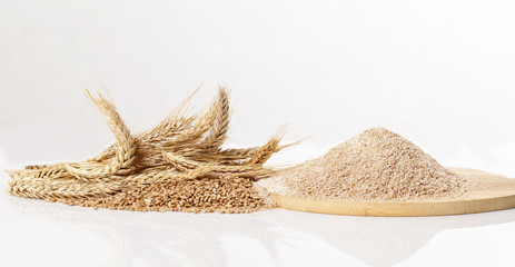 ears of wheat grain meal
