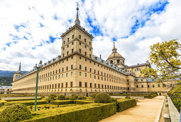 Fototapeta premium Royal Monastery Escorial (1584) near Madrid, Spain