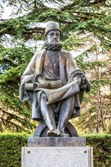 Obraz premium Statue of Philip II (1527 -1598) the founder Escorial (1584)