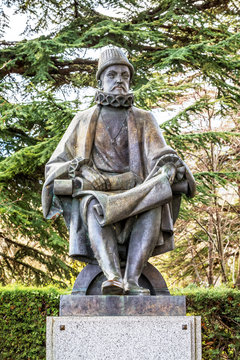 Statue of Philip II (1527 -1598) the founder  Escorial (1584)