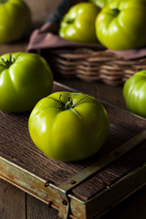Raw Organic Green Tomatoes