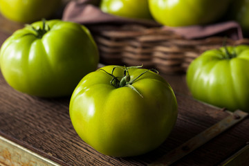 Raw Organic Green Tomatoes