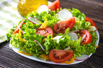 Fresh salad-healthy food, diet nutrition