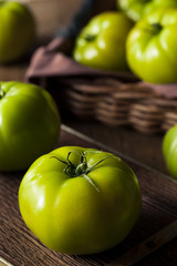 Raw Organic Green Tomatoes