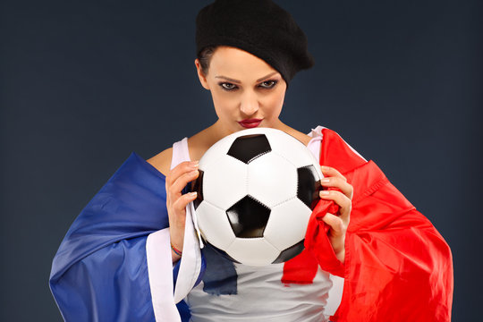 French soccer fan