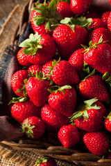 Raw Red Organic Strawberries
