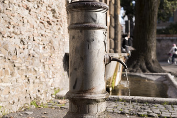 typical Roman fountain deployed throughout the territory of Rome