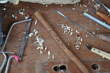 Carving a whistle