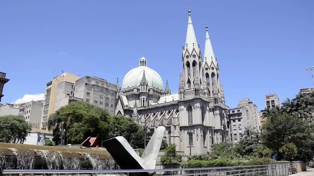 Se Cathedral in Sao Paulo, Brazil