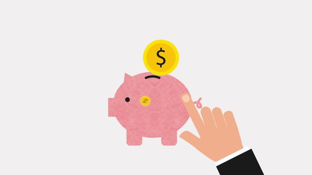 savings money design, Video Animation