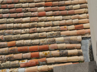 old brick roof