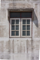 Fototapeta na wymiar window with cement wall