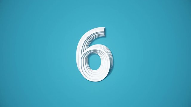 10 second animated countdown with stepped thickness offset by time.