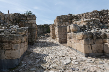 Fototapeta na wymiar Tel Megiddo gate