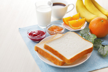 パンの朝食イメージ　Bread & Breakfast image