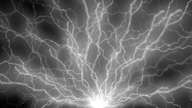 Electric discharge effect, high-power whiplaps of energy. With alpha channel. Overlay it on an existing footage for a quick current shock fx.