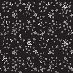 Seamless stars pattern background, editable color background.