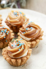 Toffee cupcakes dessert