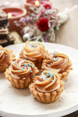 Toffee cupcakes dessert