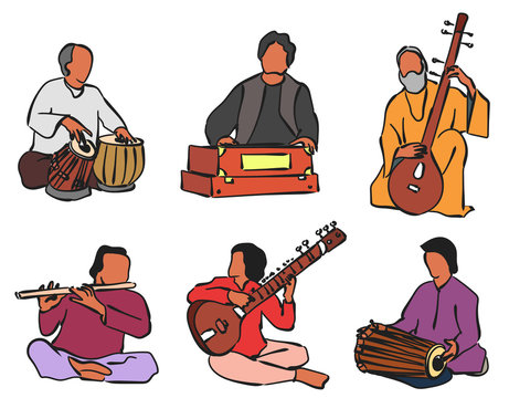 Indian musician set