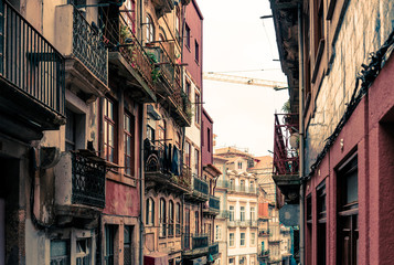 Obraz premium Street view of old town Porto, Portugal