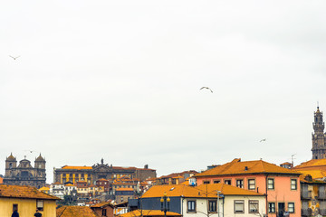Fototapeta na wymiar Street view of old town Porto, Portugal