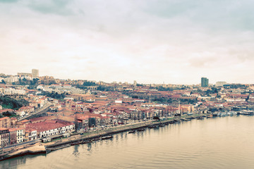 Fototapeta premium old town of Porto and river, Portugal