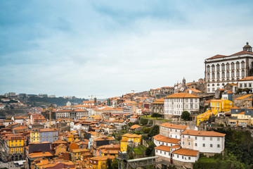 Fototapeta na wymiar Street view of old town Porto, Portugal