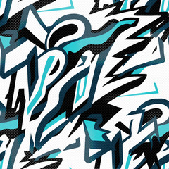 abstract seamless pattern graffiti in gentle colors