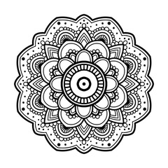 simple floral mandala