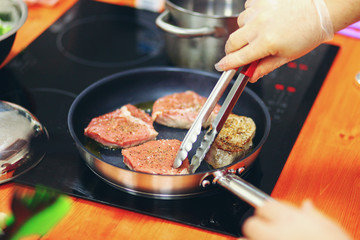 Cooking.