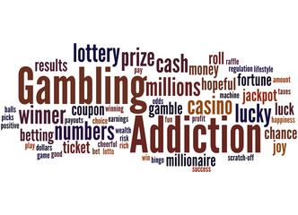 Gambling Addiction, word cloud concept 9