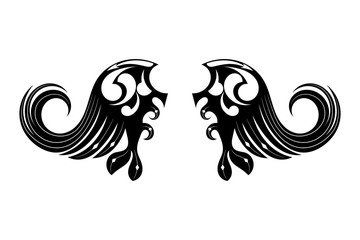 Graphic design Tribal tattoo wings