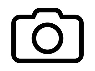 Photography camera line art icon for apps and websites