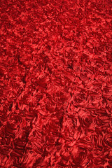 A red fabric